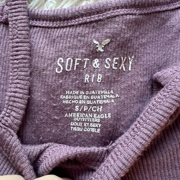 American Eagle Purple Open Shoulder - Picture 2 of 3